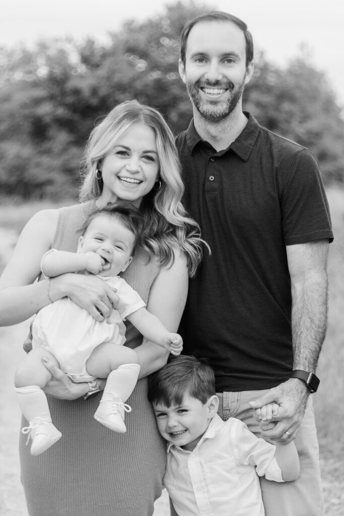 family at Norbuck Park, Kate White Photography