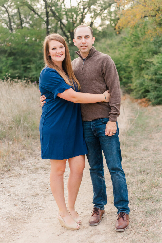 couple at Norbuck Park, Dallas TX, Kate White Photography