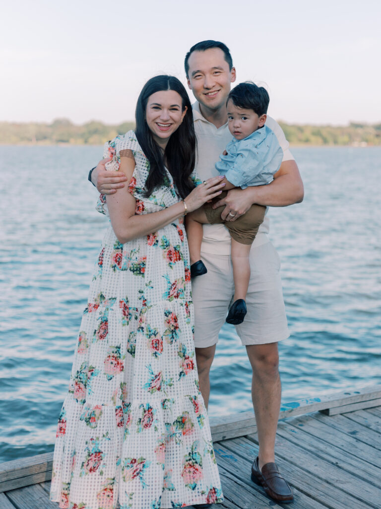 Family at White Rock Lake by Kate White Photography