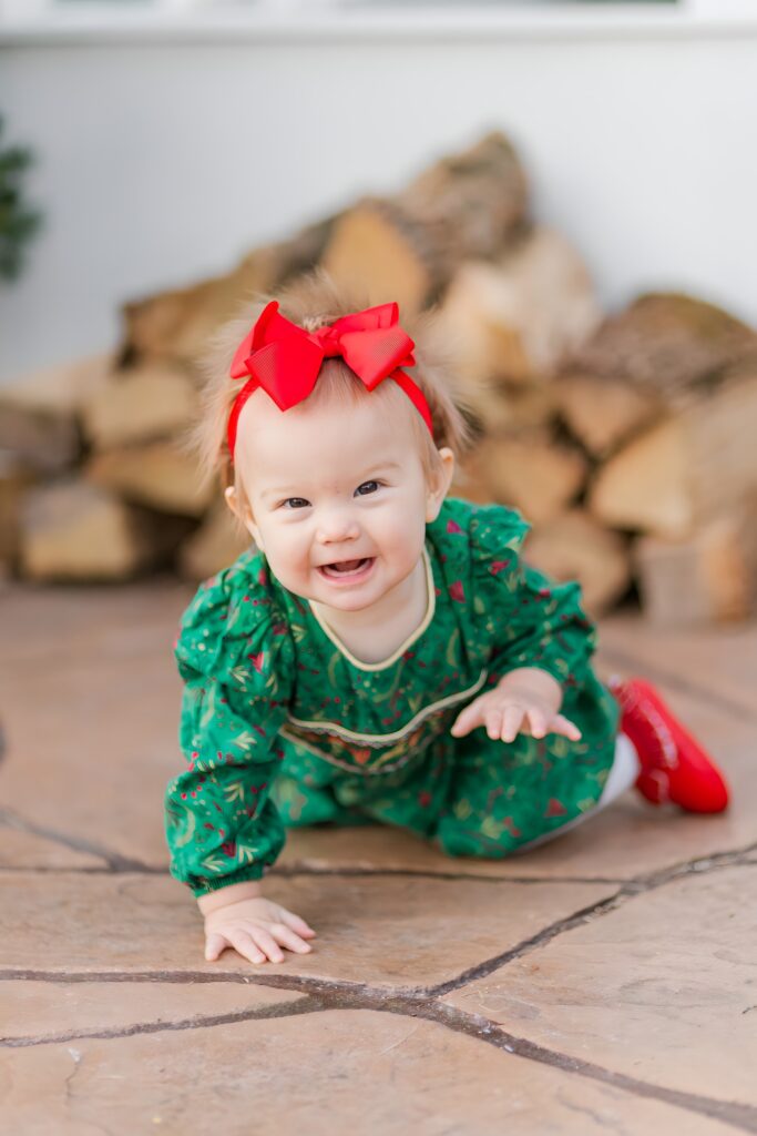 baby girl at Lemon Drop Studios in McKinney TX by Kate White Photography