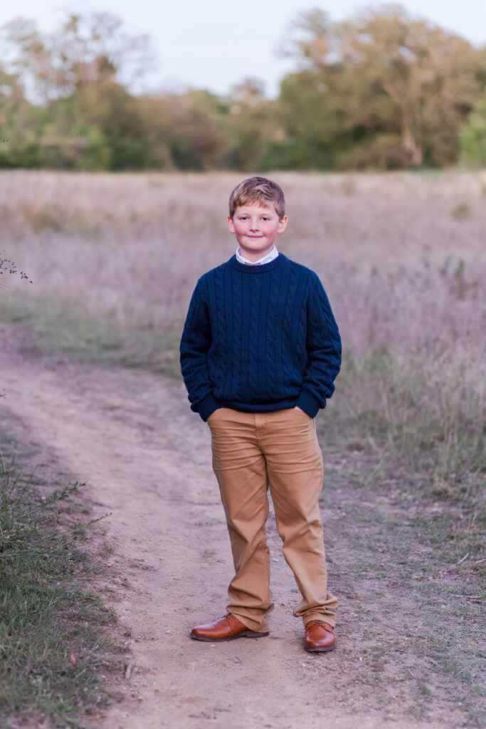 boy at at Norbuck Park in Dallas TX by Kate White Photography