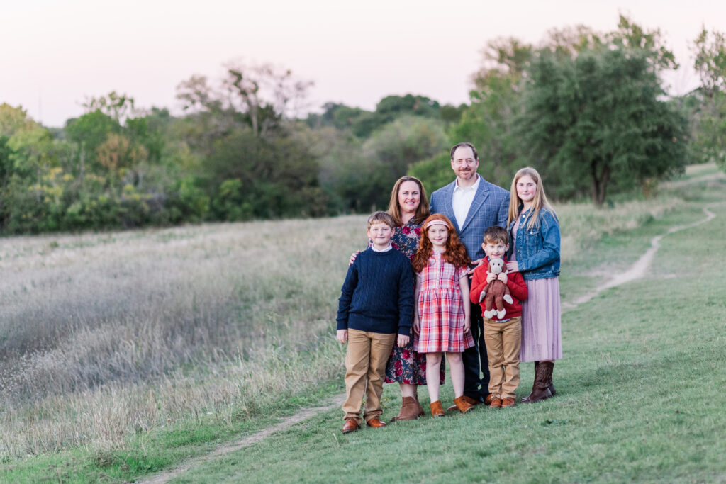 Family at Norbuck Park in Dallas TX by Kate White Photography