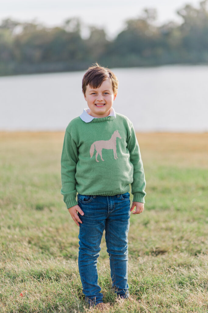 boy at Mill Creek Reservoir Park in Canton TX with Kate White Photography