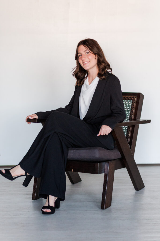 Senior portrait at Lumen Room Dallas TX by Kate White Photography