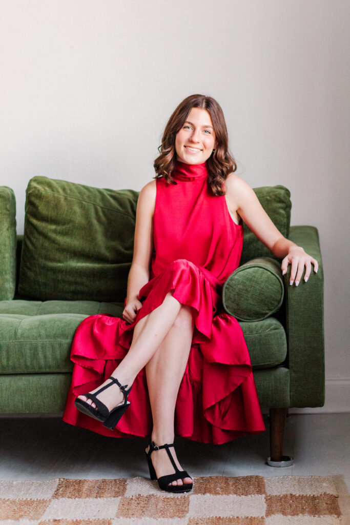 Senior portrait at Lumen Room Dallas TX by Kate White Photography