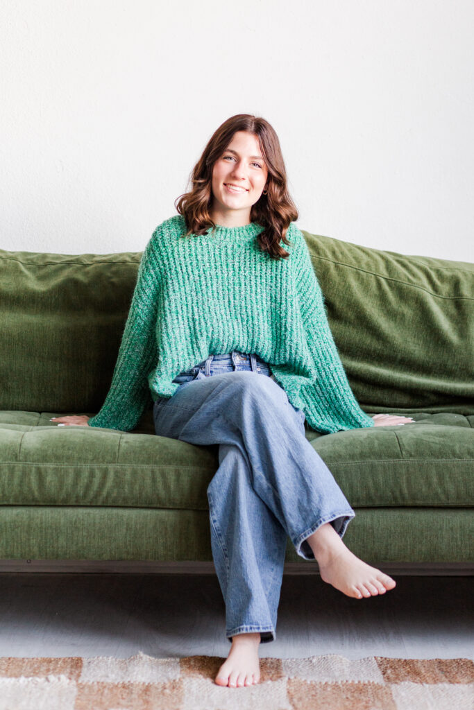 Senior portrait at Lumen Room Dallas TX by Kate White Photography