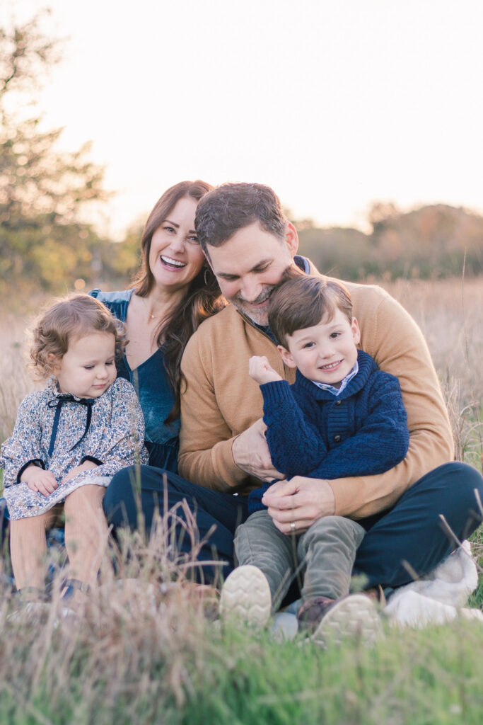 family at Norbuck Park by Kate White Photography