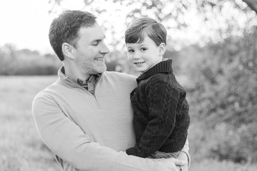 dad and son  at Norbuck Park by Kate White Photography