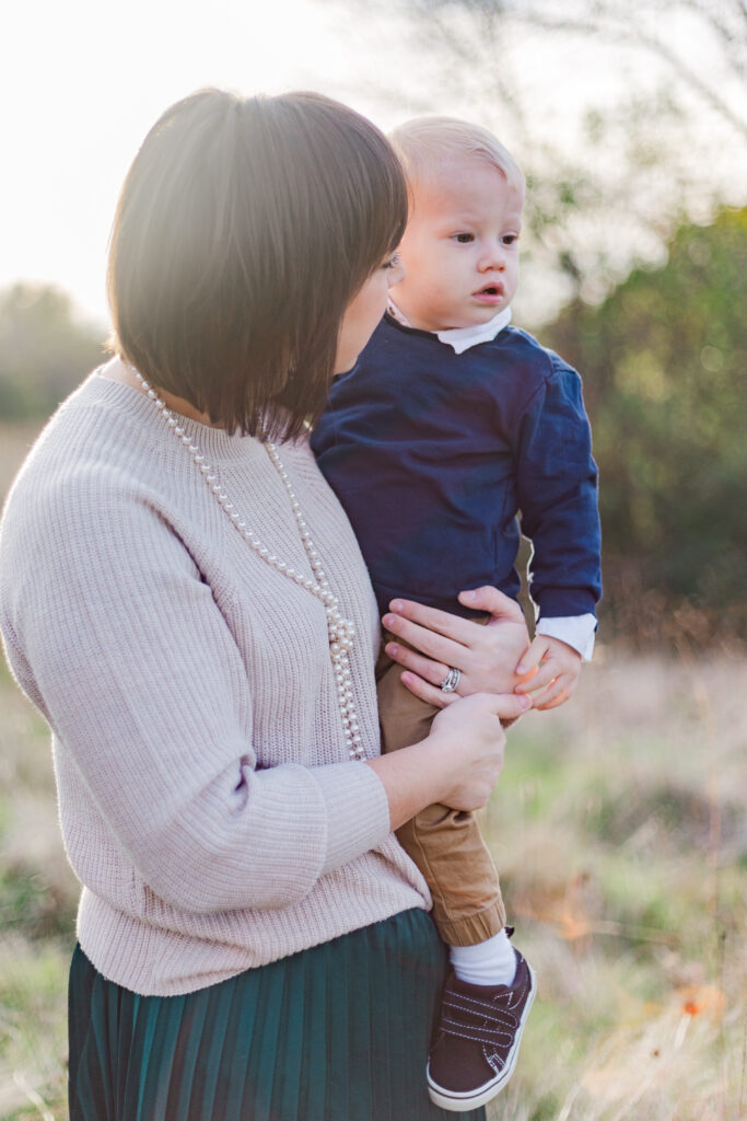 mom and son at Norbuck Park by Kate White Photography