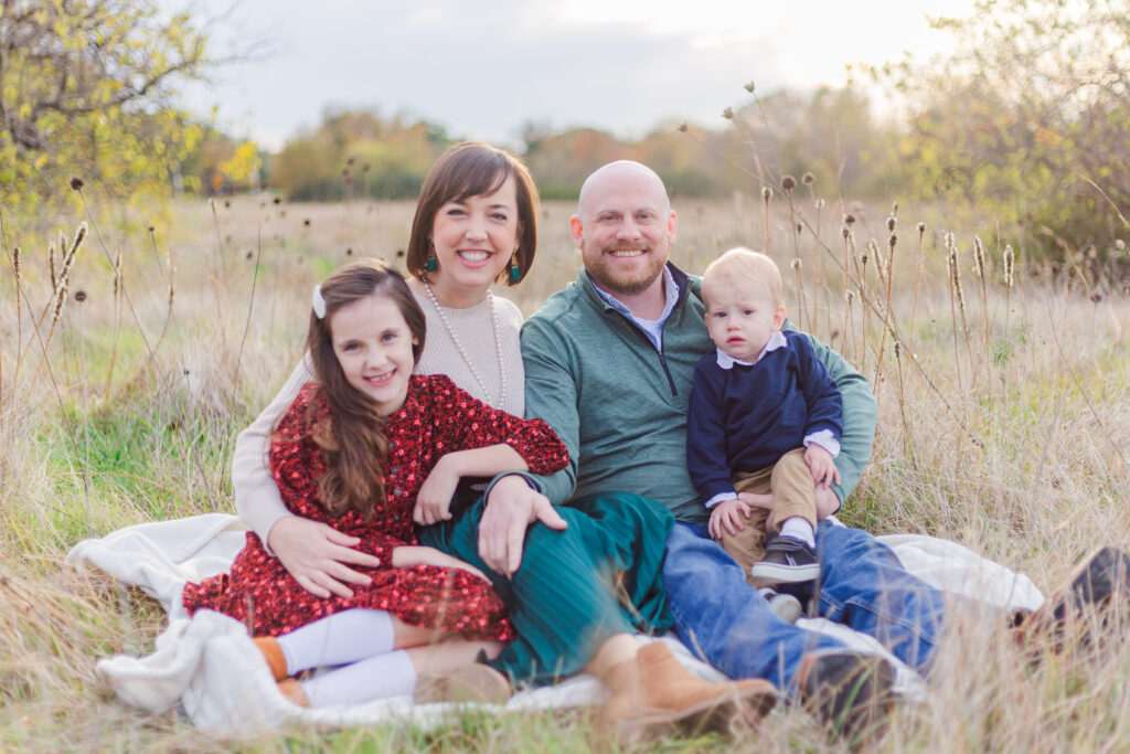 family walking at Norbuck Park by Kate White Photography