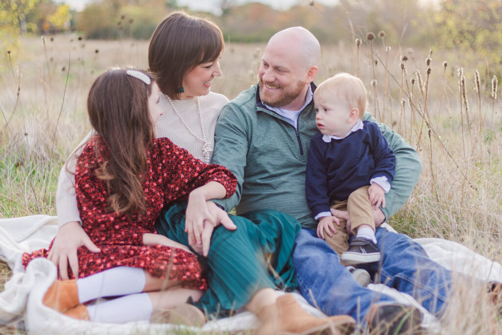 family walking at Norbuck Park by Kate White Photography