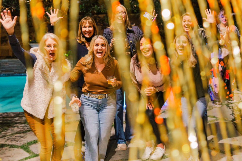 Friends at Surprise party by Kate White Photography