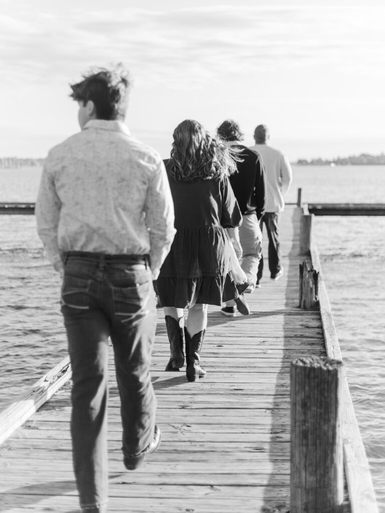 family at Boy Scout Hill on White Rock Lake by Kate White Photography