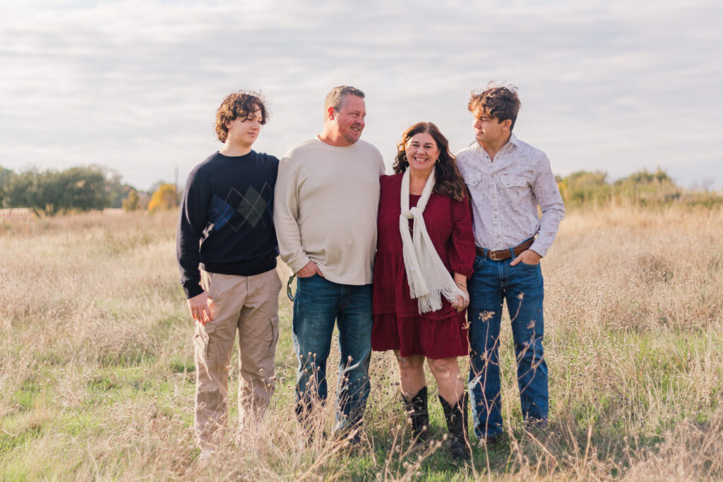 Family at Boy Scout Hill on White Rock Lake by Kate White Photography