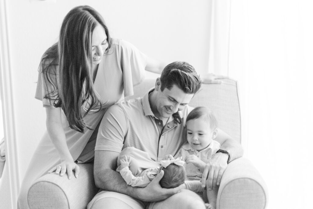 Family with newborn in Lake Highlands