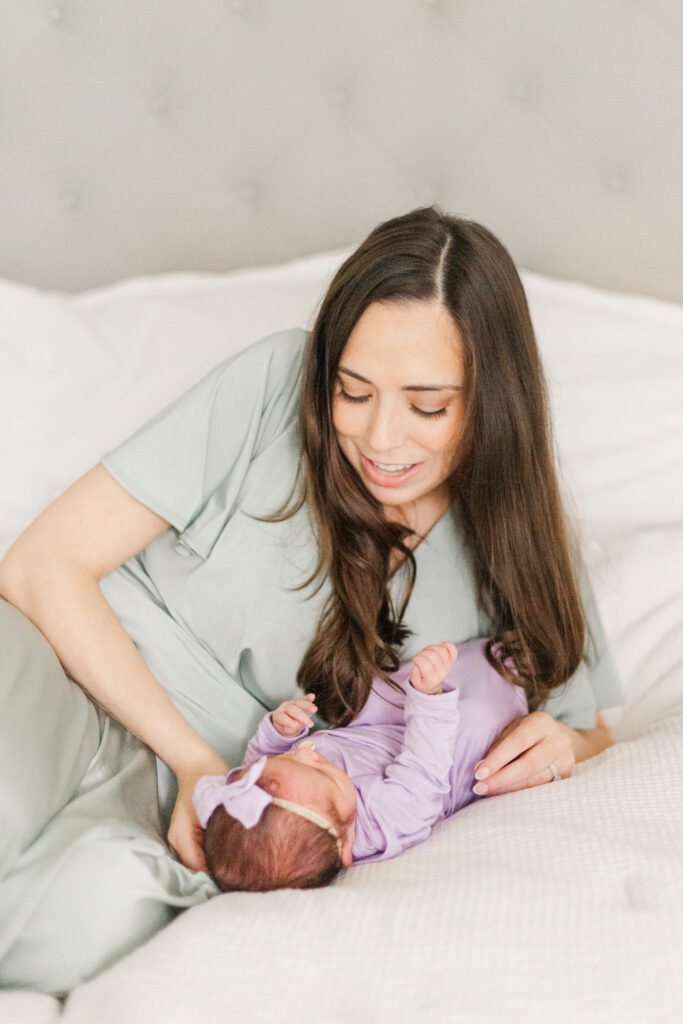 mom with newborn in Lake Highlands
