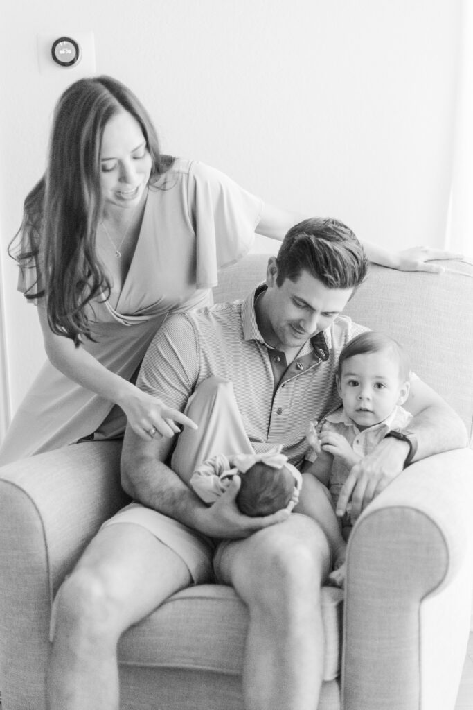 Family with newborn in Lake Highlands