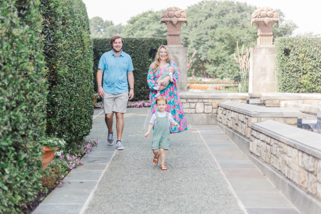 Family at the Dallas Arboretum