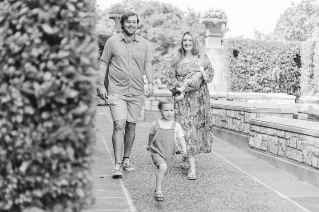 Family at the Dallas Arboretum