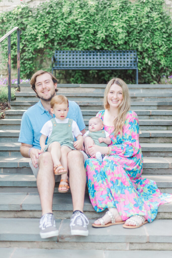 Family at the Dallas Arboretum