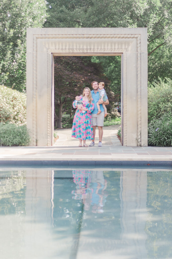Family at the Dallas Arboretum