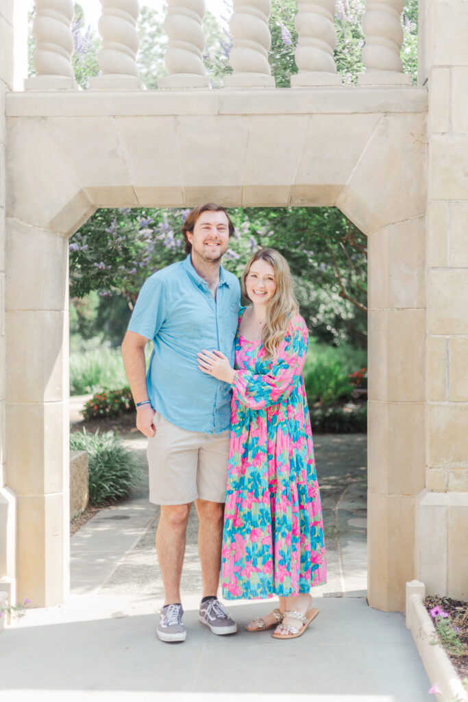 couple at the Dallas Arboretum