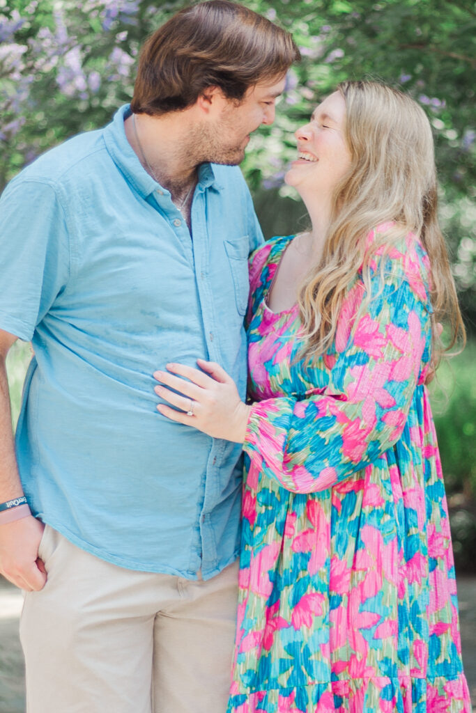 couple at the Dallas Arboretum