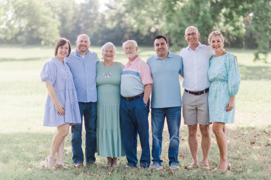 family at Harry S Moss Park in Dallas TX
