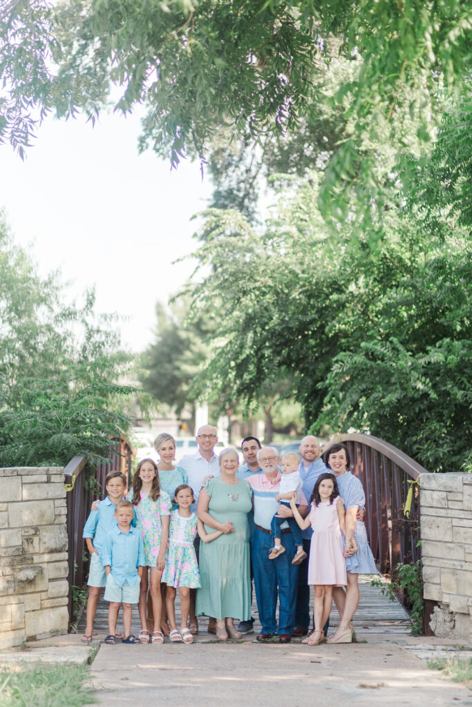 family at Harry S Moss Park in Dallas TX