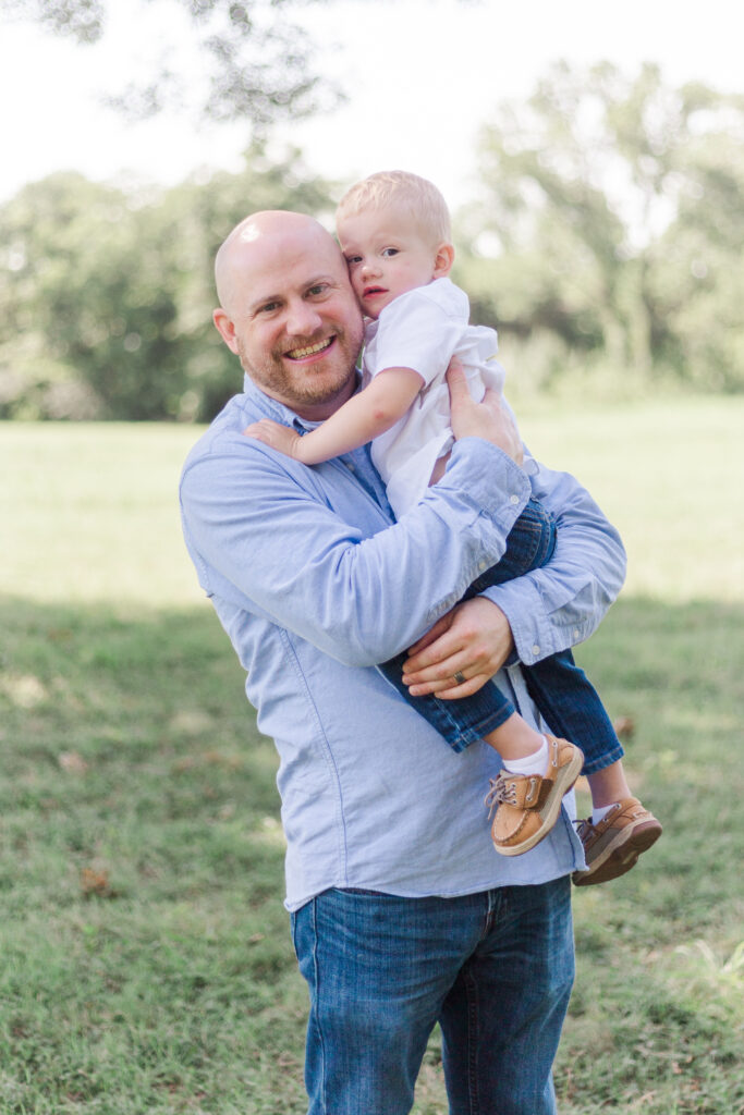 family at Harry S Moss Park in Dallas TX
