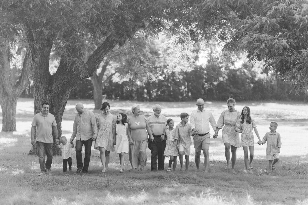 family at Harry S Moss Park in Dallas TX