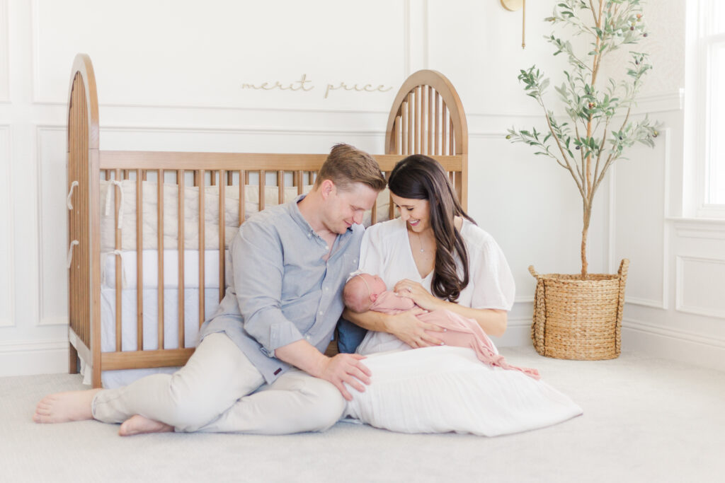 Family with newborn in Aledo TX