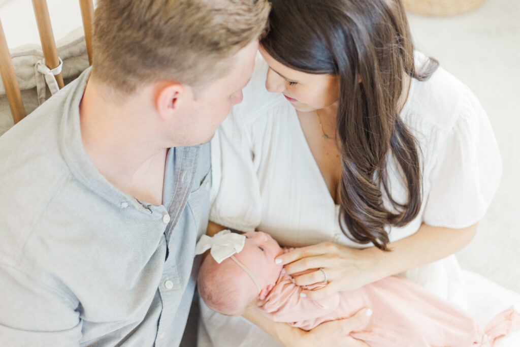 Family with newborn in Aledo TX