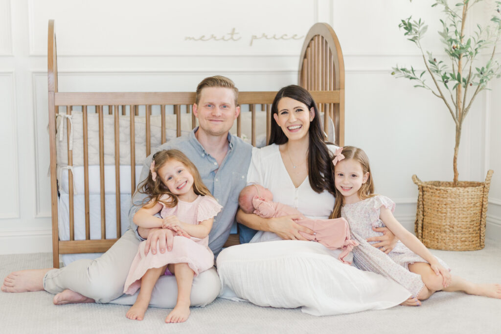 Family with newborn in Aledo TX