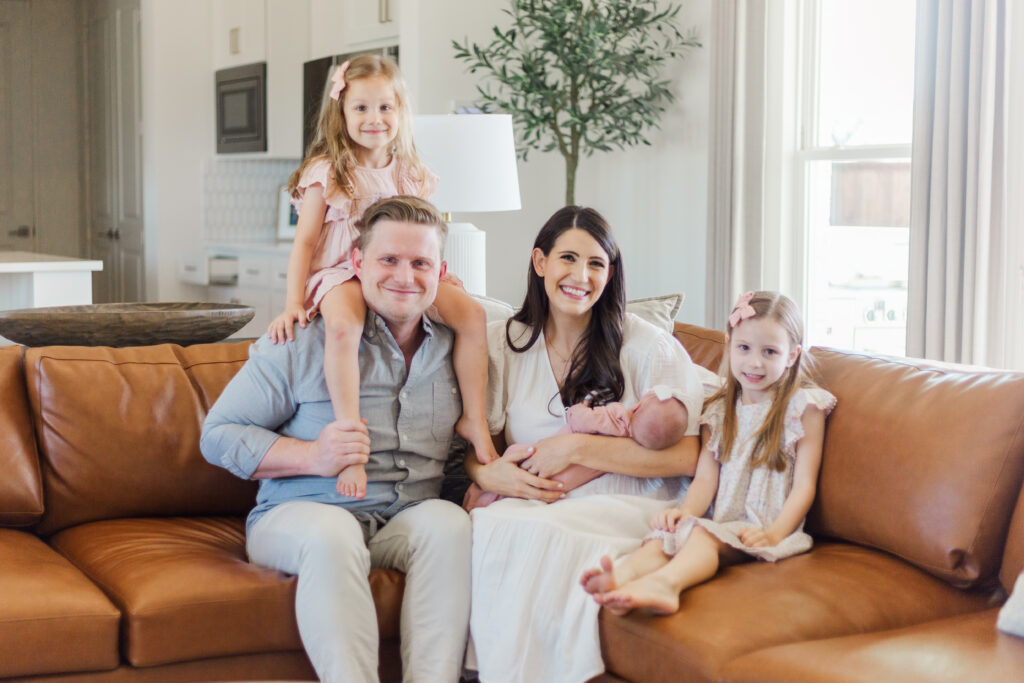 Family with newborn in Aledo TX