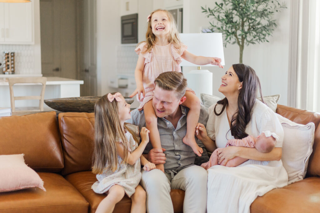 Family with newborn in Aledo TX