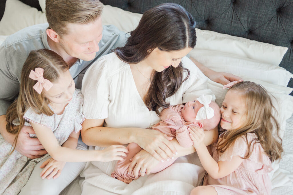 Family with newborn in Aledo TX