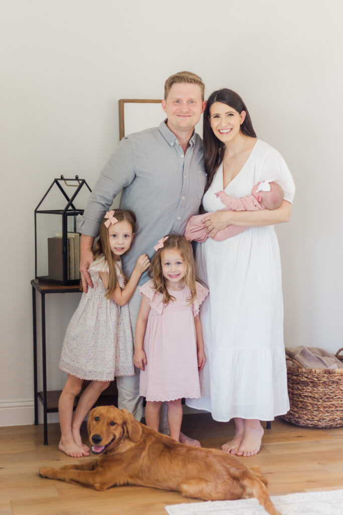 Family with newborn in Aledo TX