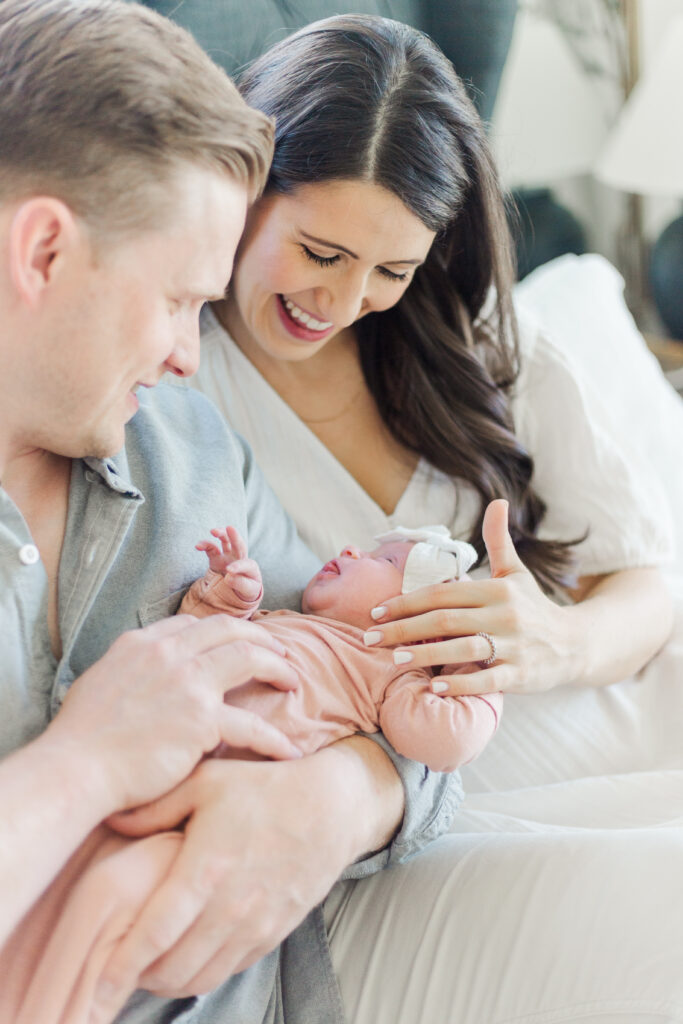 Family with newborn in Aledo TX