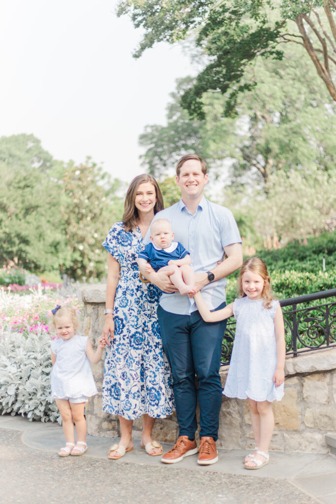 Family at the Dallas Arboretum