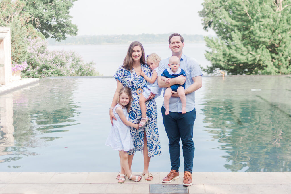 Family at the Dallas Arboretum