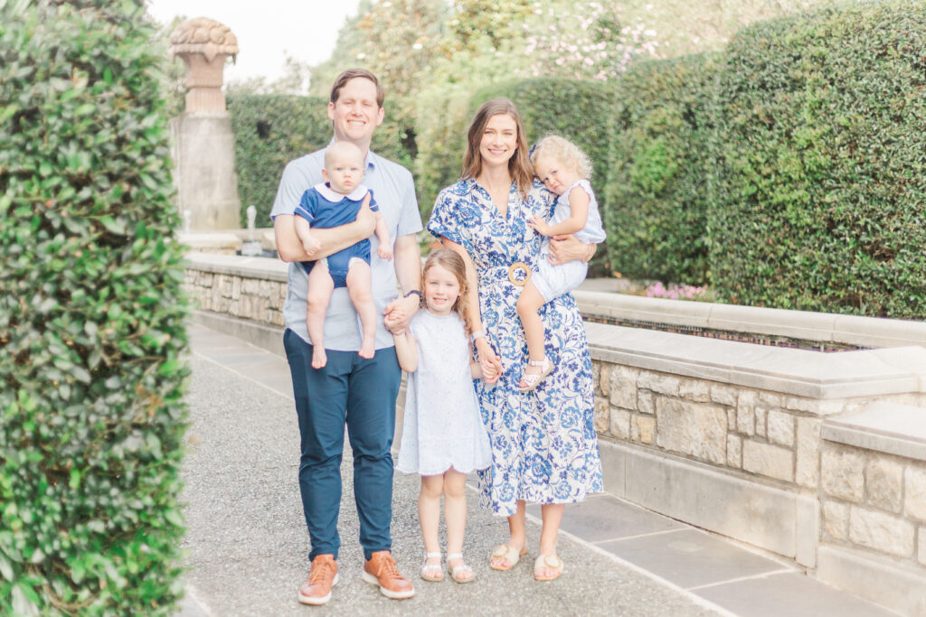 Family at the Dallas Arboretum