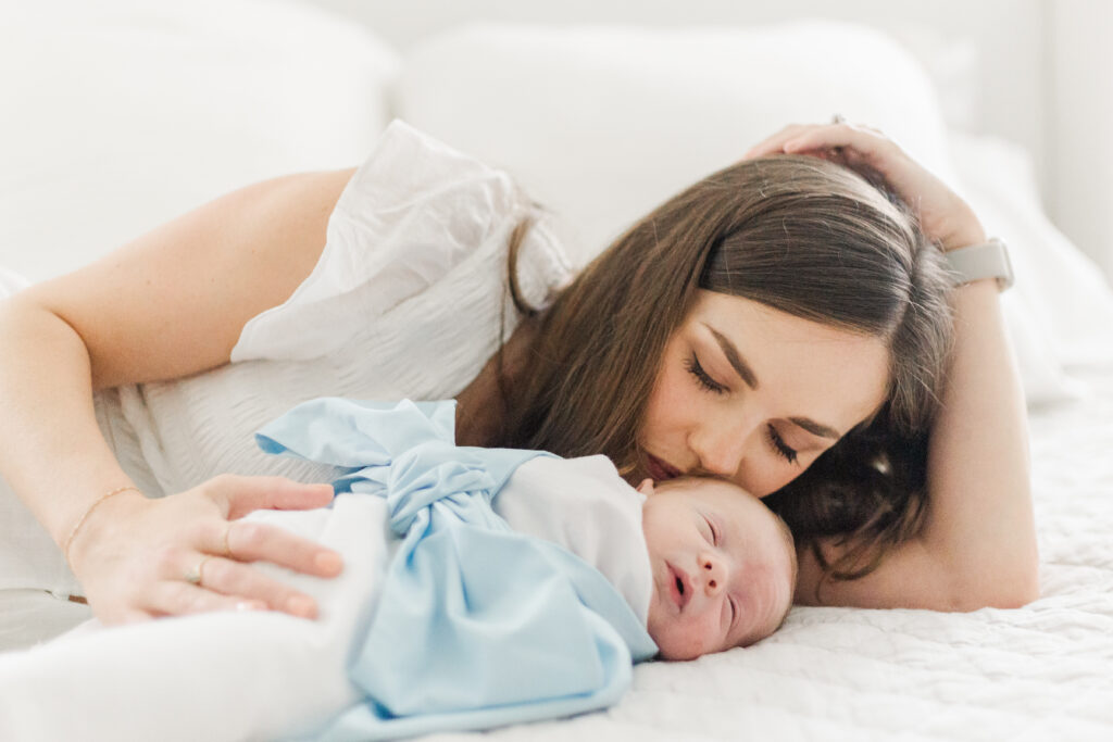 mom and newborn in Dallas TX