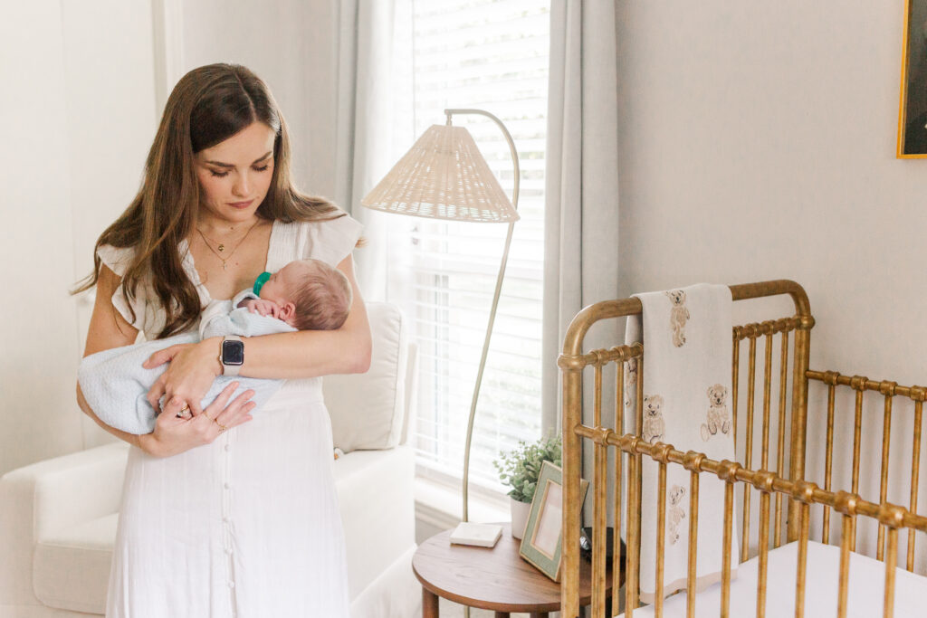 mom and newborn in Dallas TX