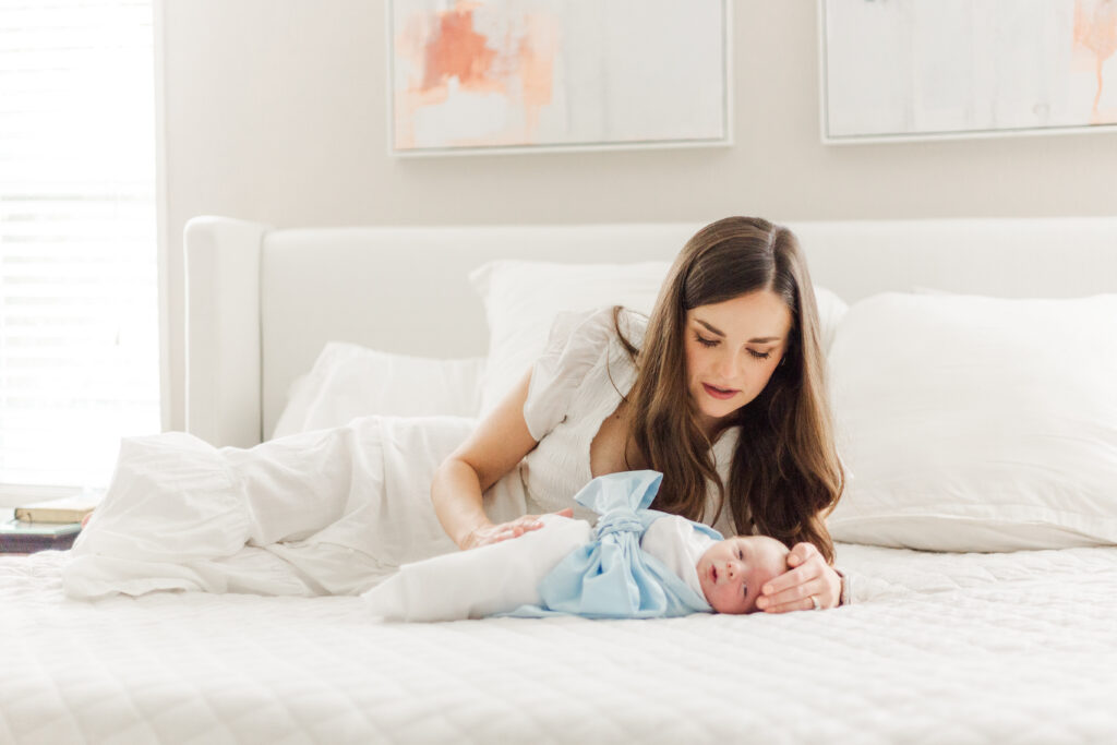 mom and newborn in Dallas TX