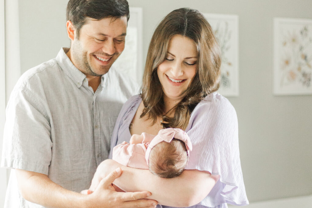 Family with newborn in Dallas TX