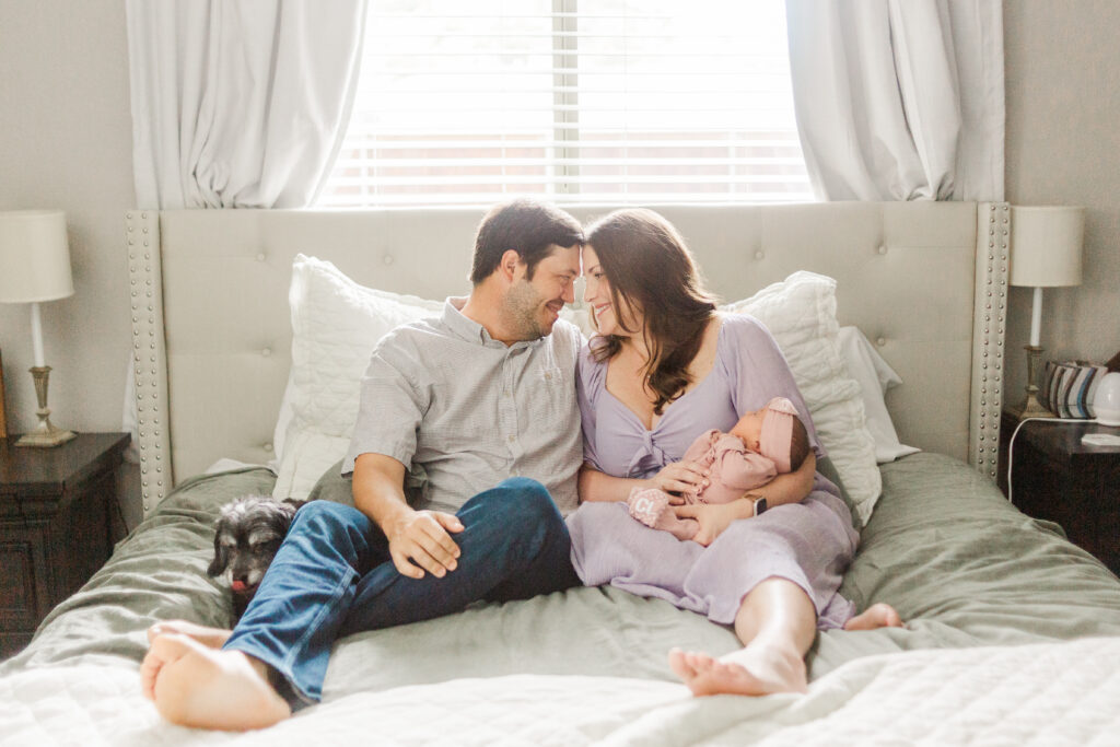 Family with newborn in Dallas TX