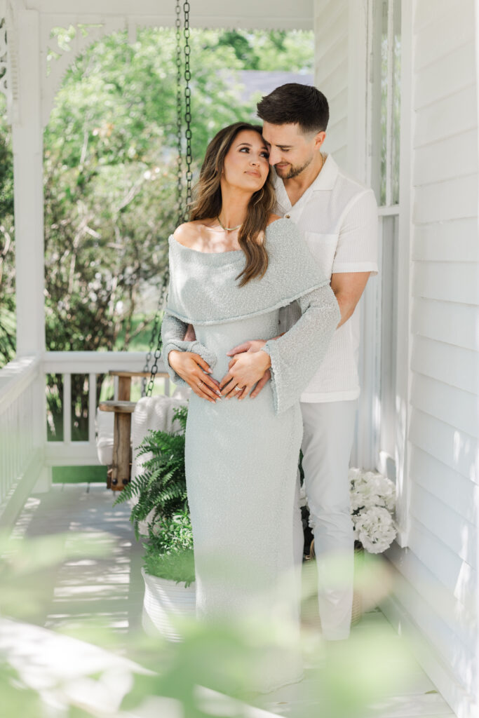 Couple at the Beverly Harris House McKinney TX