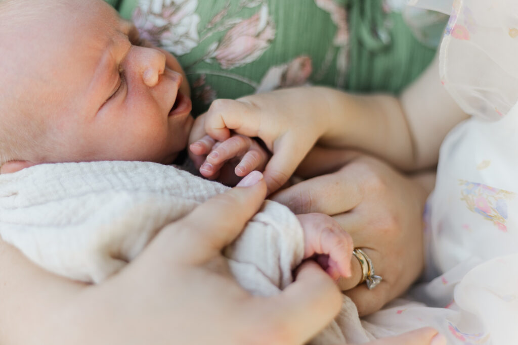 newborn at the Dallas arboretum